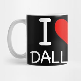 Dallas - I Love Icon Mug